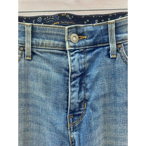 Levi's "The Original Jean" 525 Perfect Waist Women's Size 12 Cuffed Hem Jeans - Picture 11 of 14